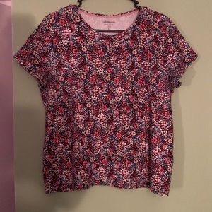 Croft & Barrow pink floral shirt